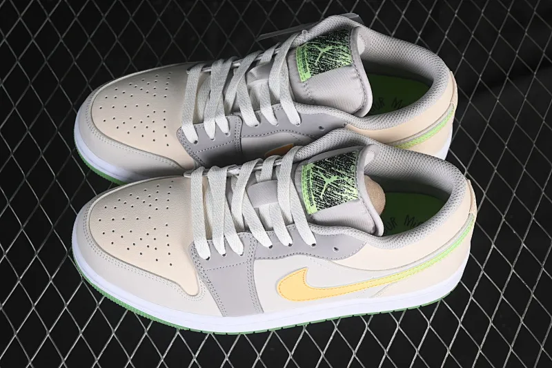All categories Air Jordan Jordan series basketball shoes Air Jordan 1 Low Air Jordan 1 Low "Tokyo Bio Hack" AJ1 Joe 1 light gray color matching low-top cultural casual sneakers HQ2030-001